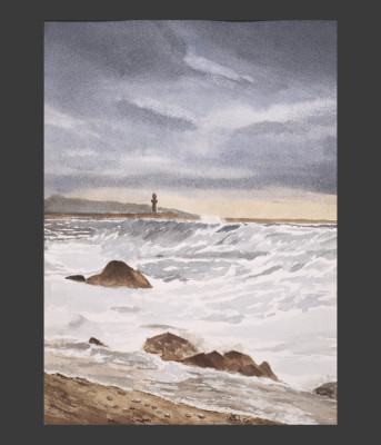 The lighthouse and the storm